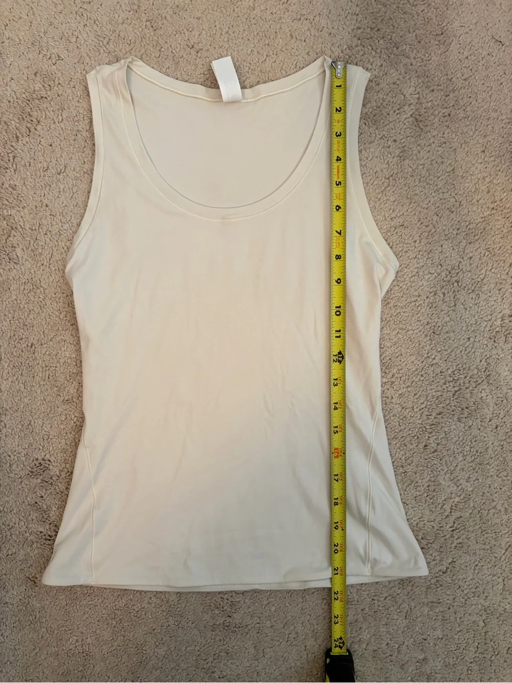 Lululemon Scoop Neck Tank Top Womens Size Small Light Gray Activewear Athleisure